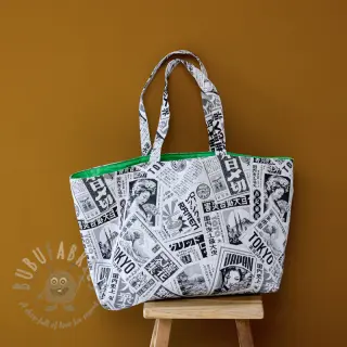 Dekorativno blago jacquard Neo noir blanc