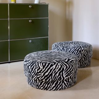 Dekorativno blago jacquard Tanzanie noir blanc