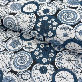 Dekorativno blago jacquard Kusmi bleu