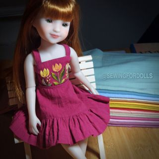 Bombažna tkanina z lanom malina