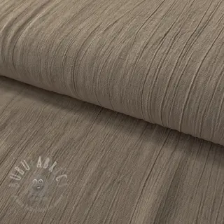 Viskoza z lanom CRINCLE taupe