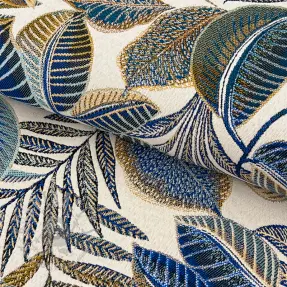 Dekorativno blago jacquard Cacao allover bleu