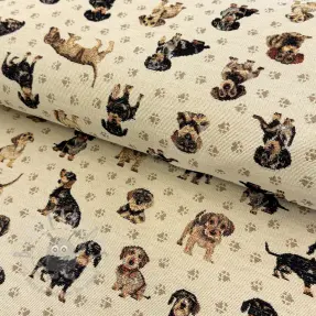 Dekorativno blago GOBELIN PREMIUM Little dachshund play
