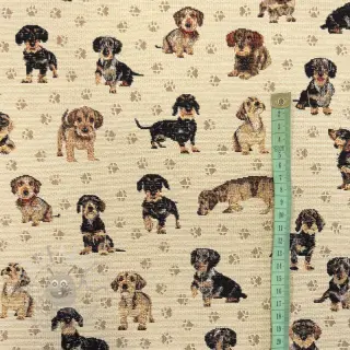 Dekorativno blago GOBELIN PREMIUM Little dachshund play