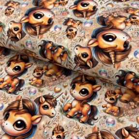 Pletenina Pretty ponny design A digital print