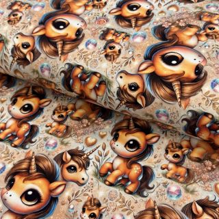 Pletenina Pretty ponny design A digital print