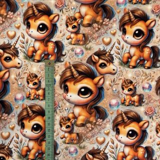 Pletenina Pretty ponny design A digital print