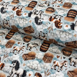 Pletenina Yay for hay design B digital print