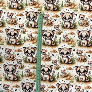 Pletivo Wildlife doll eyes design A digital print