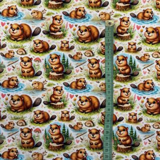 Pletivo A little bever action design B digital print