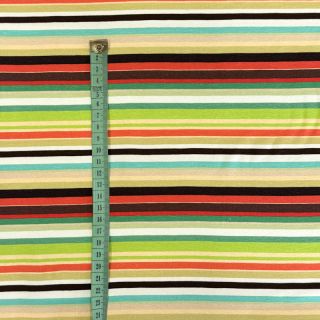 Pletenina Great big farm green stripe digital print