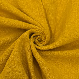 Bombažna tkanina SLUB WASHED ochre