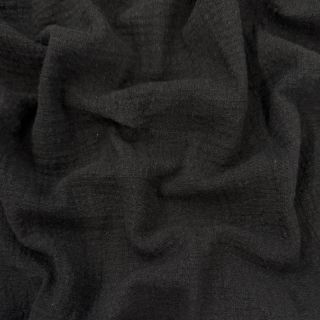 Bavlnená látka SLUB WASHED black