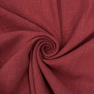 Bombažna tkanina SLUB WASHED wine red