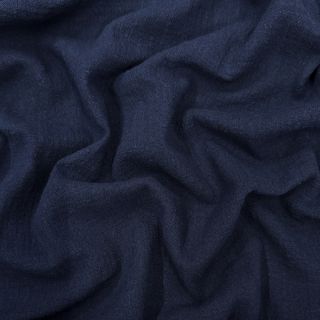 Bombažna tkanina SLUB WASHED navy