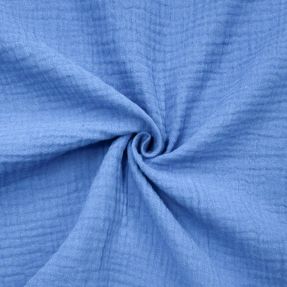 Dvojitá gázovina/mušelín royal blue ORGANIC