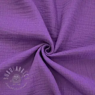 Dvojna gaza/muslin violet ORGANIC