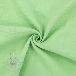 Dvojna gaza/muslin light lime ORGANIC