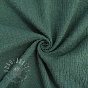 Dvojna gaza/muslin stara zelena ORGANIC