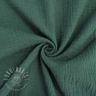 Dvojna gaza/muslin stara zelena ORGANIC