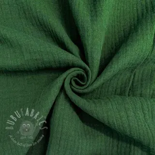 Dvojna gaza/muslin dark green ORGANIC