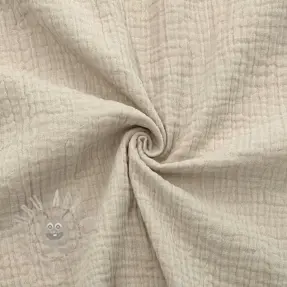 Dvojna gaza/muslin light sand ORGANIC