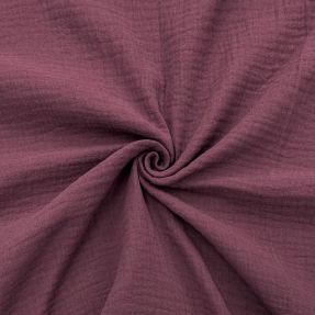 Dvojna gaza/muslin aubergine ORGANIC