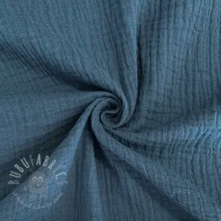 Dvostruka gaza/muslin indigo ORGANIC