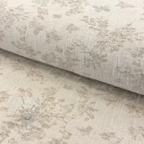 Bombažna tkanina z lanom JACQUARD Buttercup flowers