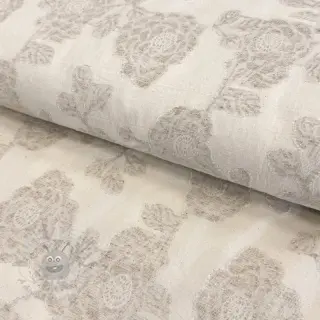 Bombažna tkanina z lanom JACQUARD Peony flowers