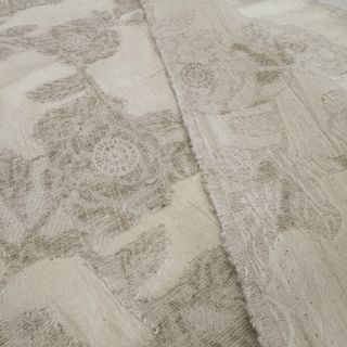 Bombažna tkanina z lanom JACQUARD Peony flowers