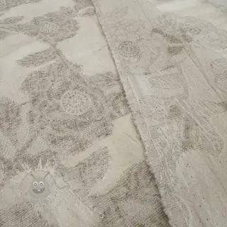 Bombažna tkanina z lanom JACQUARD Peony flowers