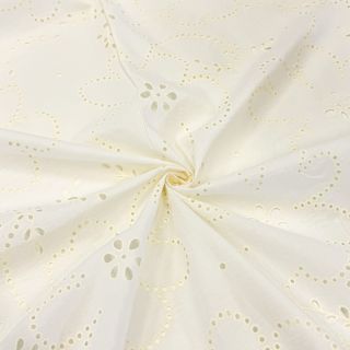 Bavlnená látka VOILE Puffy off white