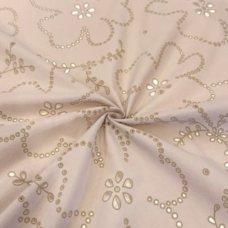 Bombažna tkanina VOILE Puffy beige