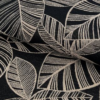 Dekorativna tkanina jacquard Malia noir lin