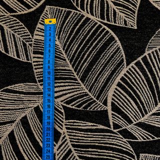 Dekorativna tkanina jacquard Malia noir lin