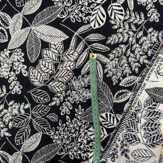 Dekorativna tkanina jacquard Valerian allover noir