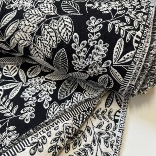 Dekorativna tkanina jacquard Valerian allover noir