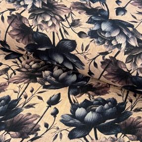 Dvojna gaza/muslin Dreamy flowers design B digital print