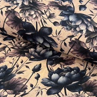 Dvojna gaza/muslin Dreamy flowers design B digital print