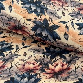 Dvojna gaza/muslin Dreamy flowers design E digital print
