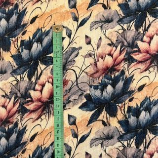 Dvojna gaza/muslin Dreamy flowers design E digital print