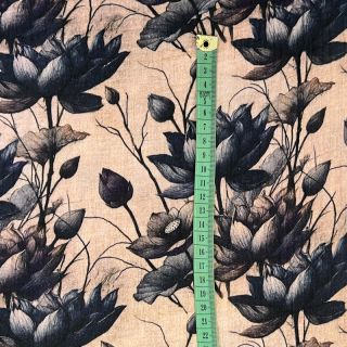 Dvojna gaza/muslin Dreamy flowers design A digital print