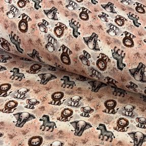 Dvojna gaza/muslin Safari buddys design C digital print