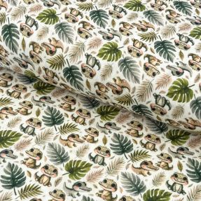 Dvojna gaza/muslin Safari buddys design B digital print