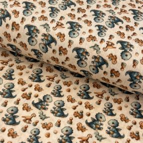 Dvojna gaza/muslin Baby dino design B digital print
