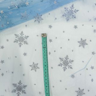 Tyl na TUTU Crystal light aqua