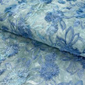 Bombažna tkanina TIE DYE EMBROIDERY Swingy design C