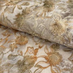 Bombažna tkanina TIE DYE EMBROIDERY Swingy design A