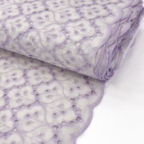 Bombažna tkanina EMBROIDERY Lilian purple